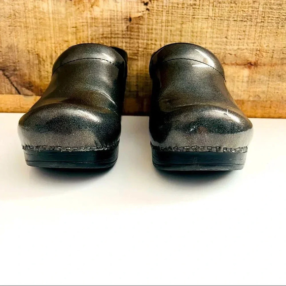 Dansko Iridescent Metallic Sparkle Glitter Clogs - Picture 5 of 9